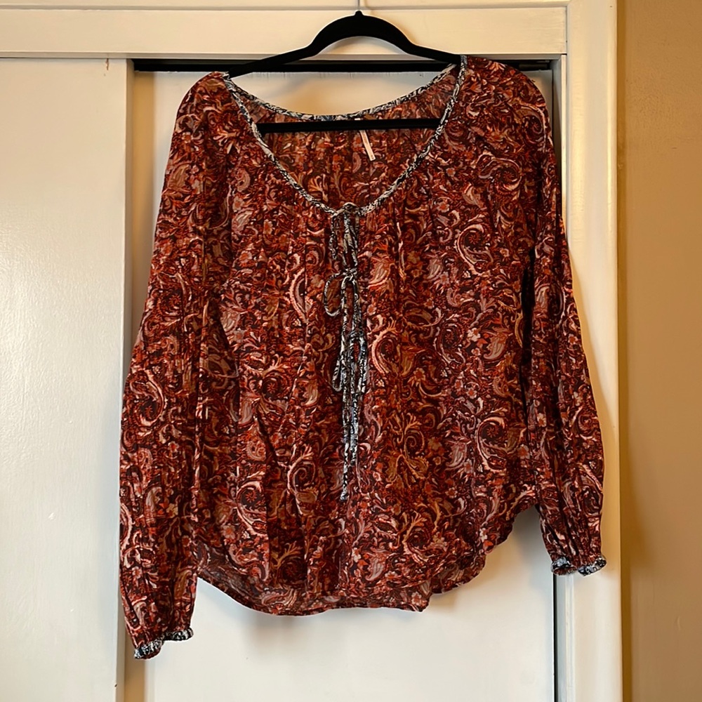 FREE PEOPLE multicolor blouse